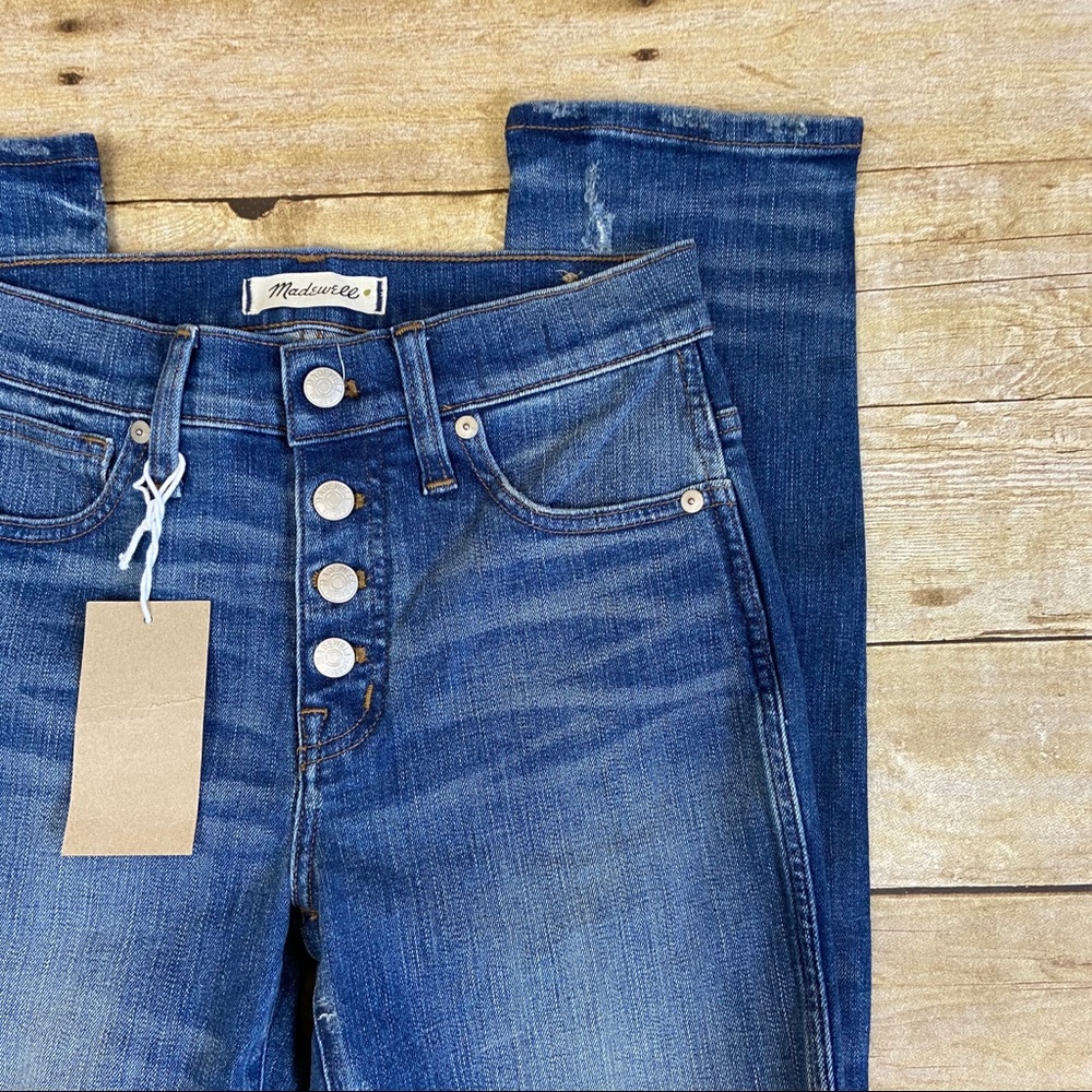 Madewell Slim Straight Jeans Button-Front Edition - Picture 4 of 11
